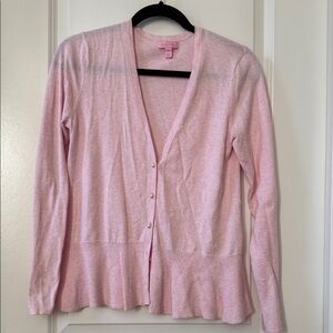 Lilly Pulitzer Light Pink Cardigan Sweater